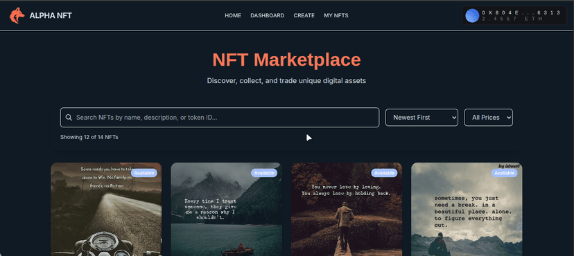 NFT Marketplace - Decentralized NFT Trading Platform